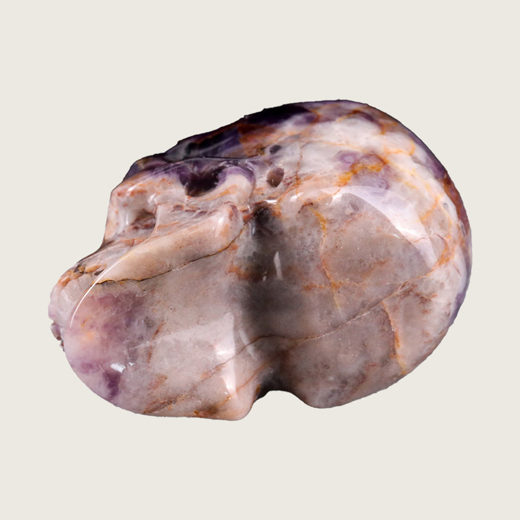 2.2" Amethyst Crystal Skull Carving  #SKH22024