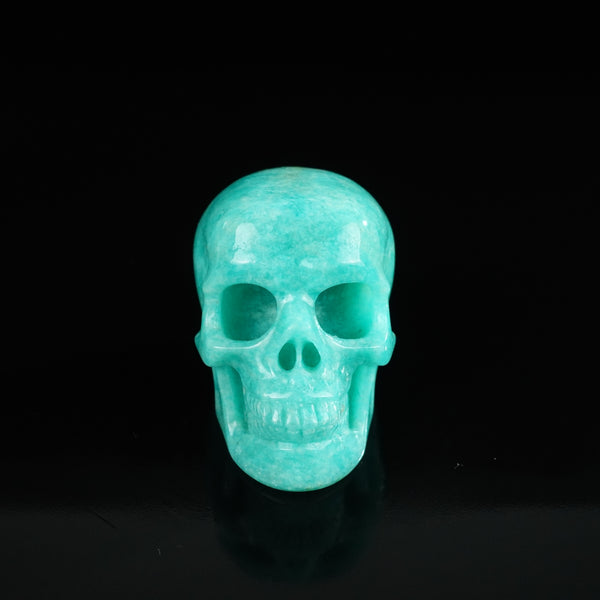 2.2" Amazonite Crystal Skull Carving - Unique Piece #AA04