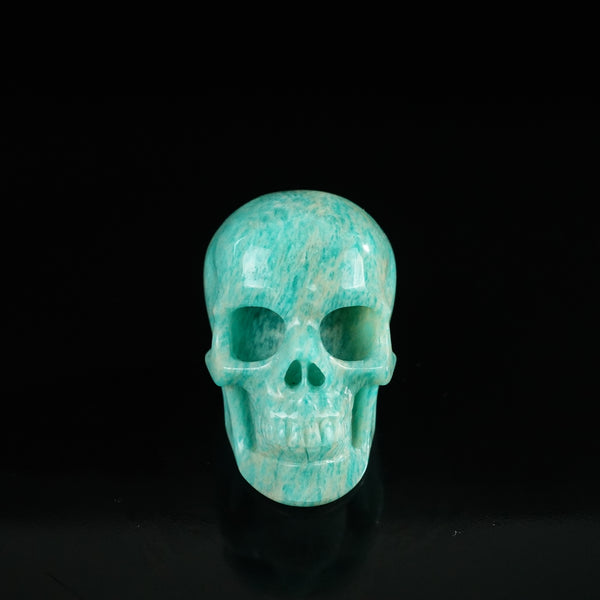2.2" Amazonite Crystal Skull Carving - Unique Piece #AA05