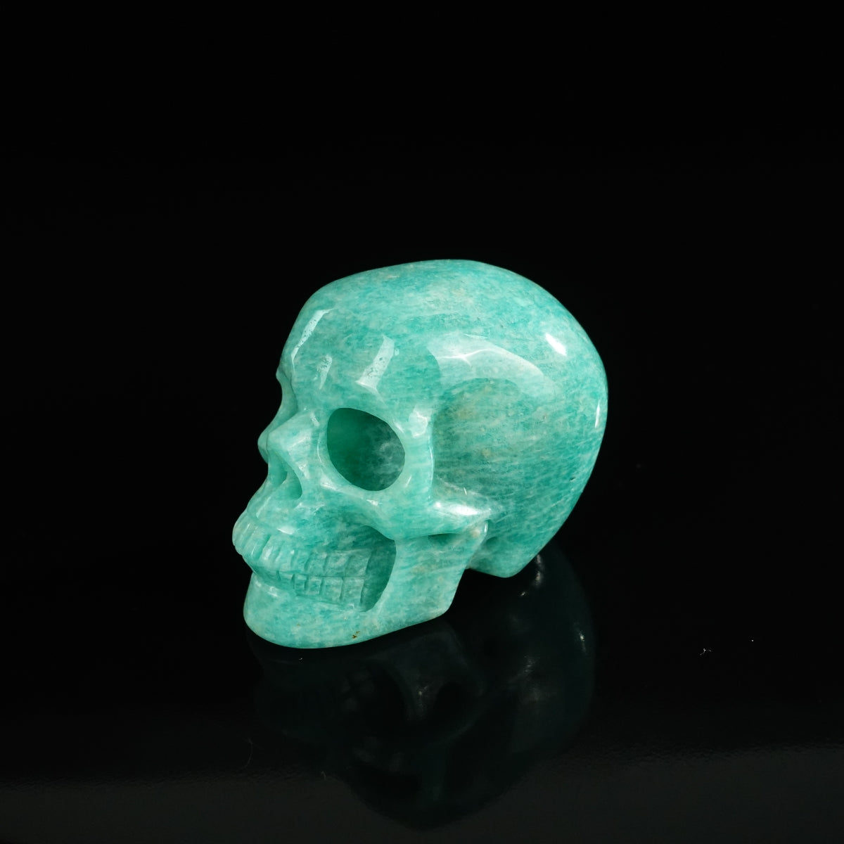 2.2" Amazonite Crystal Skull Carving - Unique Piece #AA12