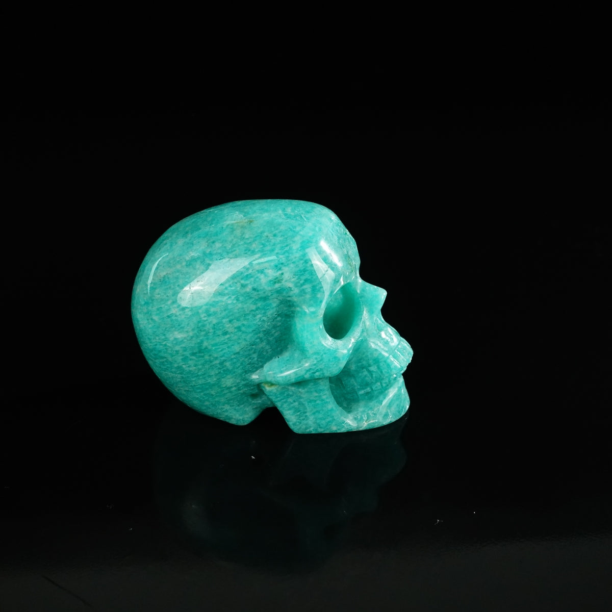2.2" Amazonite Crystal Skull Carving - Unique Piece #AA13