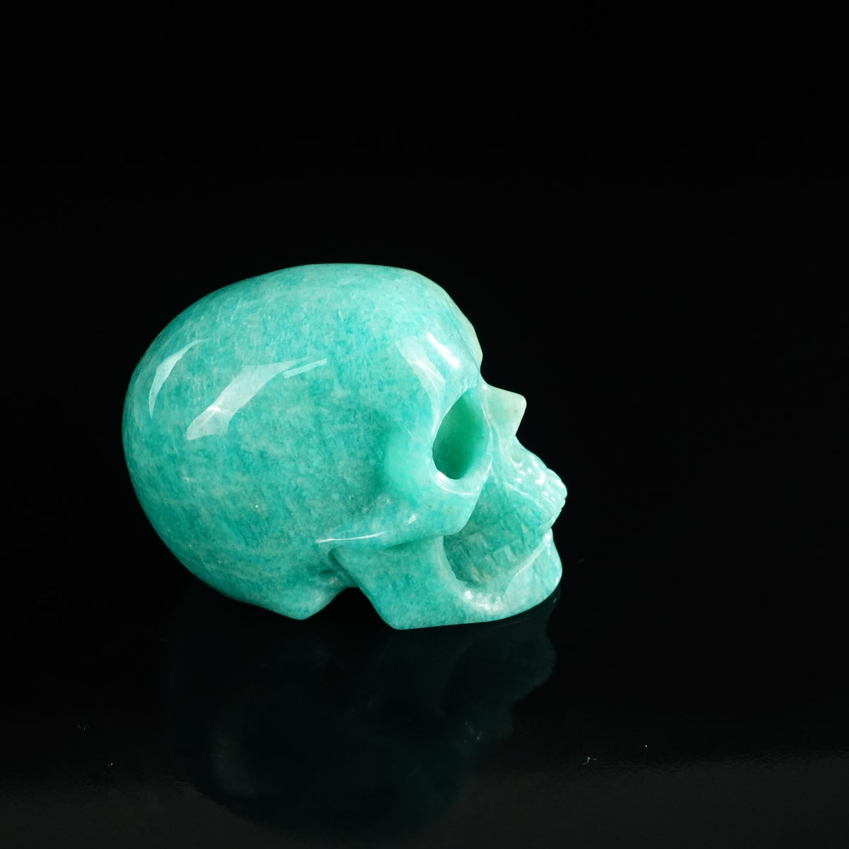 2.2" Amazonite Crystal Skull Carving - Unique Piece #AA16