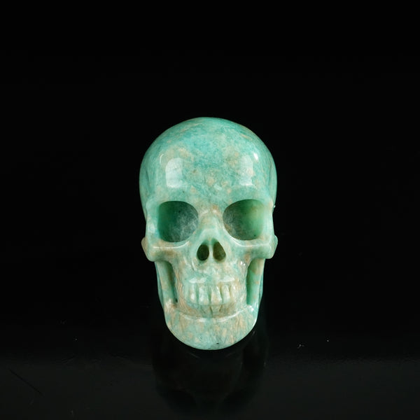 2.2" Amazonite Crystal Skull Carving - Unique Piece #AA17