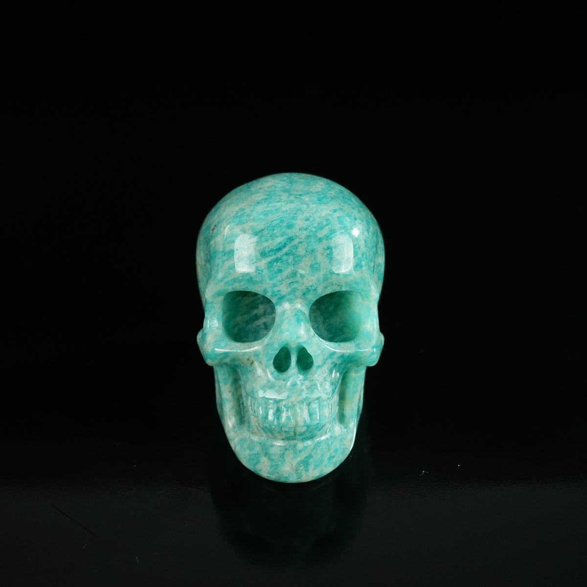 2.2" Amazonite Crystal Skull Carving - Unique Piece #AA18