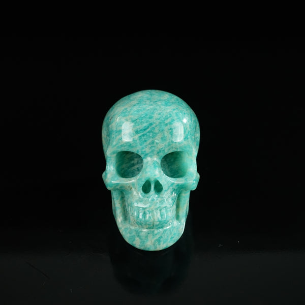 2.2" Amazonite Crystal Skull Carving - Unique Piece #AA18