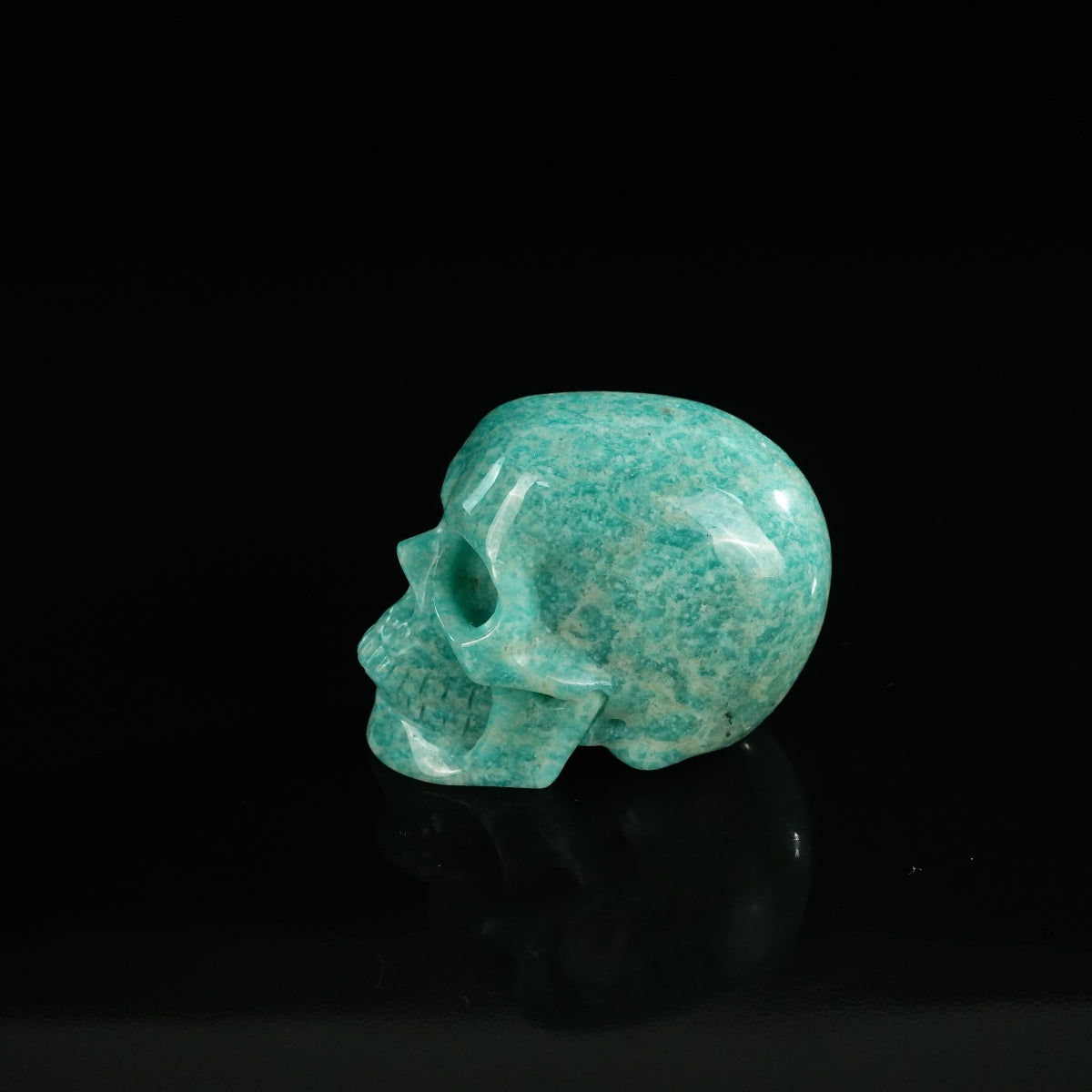 2.2" Amazonite Crystal Skull Carving - Unique Piece #AA18