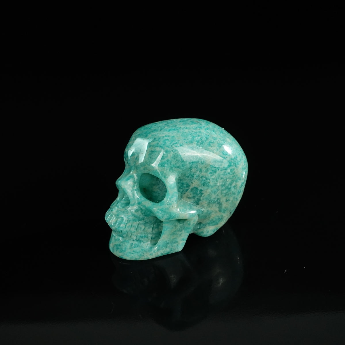 2.2" Amazonite Crystal Skull Carving - Unique Piece #AA18