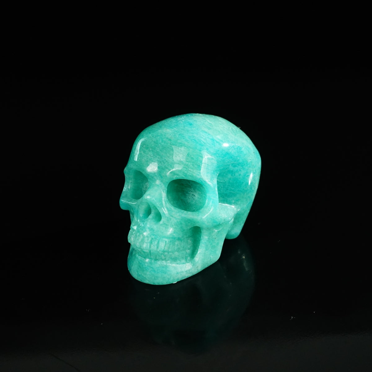 2.2" Amazonite Crystal Skull Carving - Unique Piece #AA20