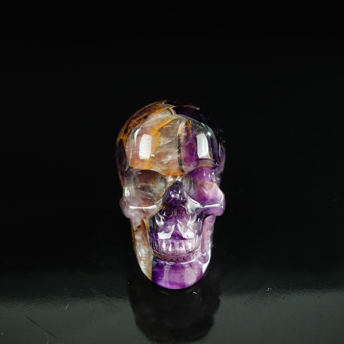 2.2" Amethyst Crystal Skull Carving - Unique Piece #AM01