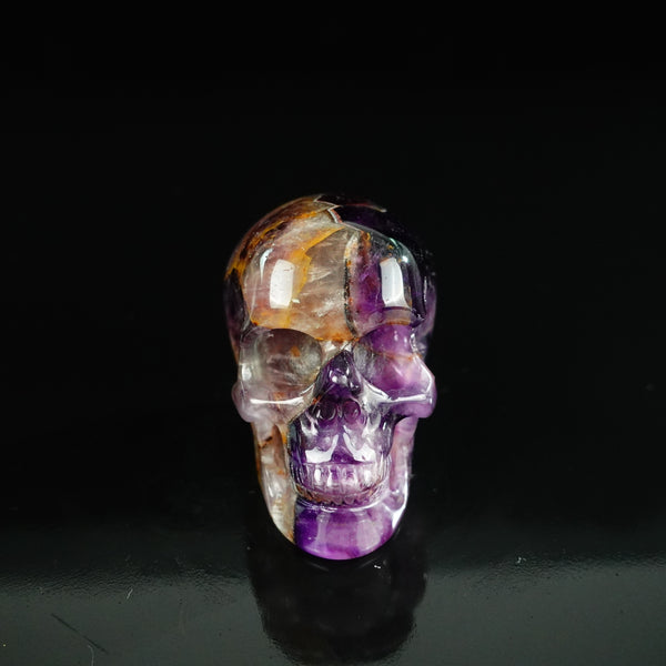 2.2" Amethyst Crystal Skull Carving - Unique Piece #AM01