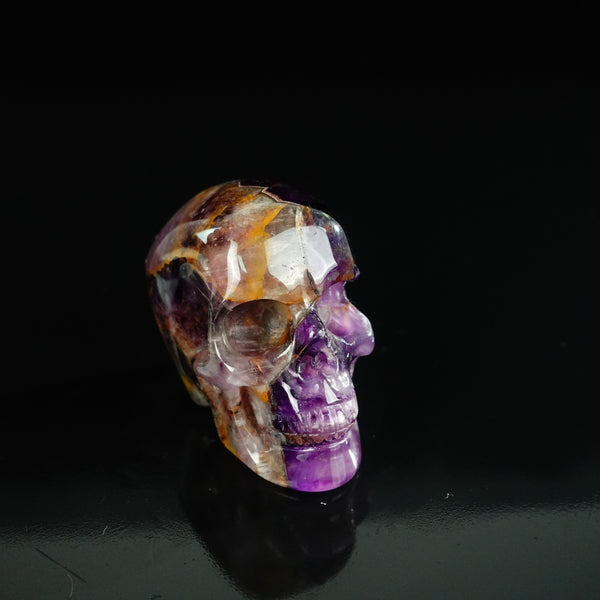 2.2" Amethyst Crystal Skull Carving - Unique Piece #AM01 - alternate view