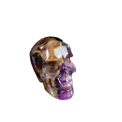 2.2" Amethyst Crystal Skull Carving - Unique Piece #AM01