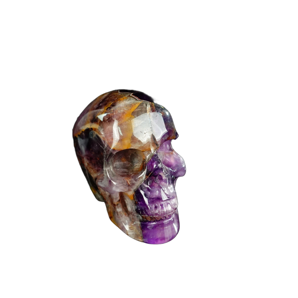 2.2" Amethyst Crystal Skull Carving - Unique Piece #AM01 - alternate view