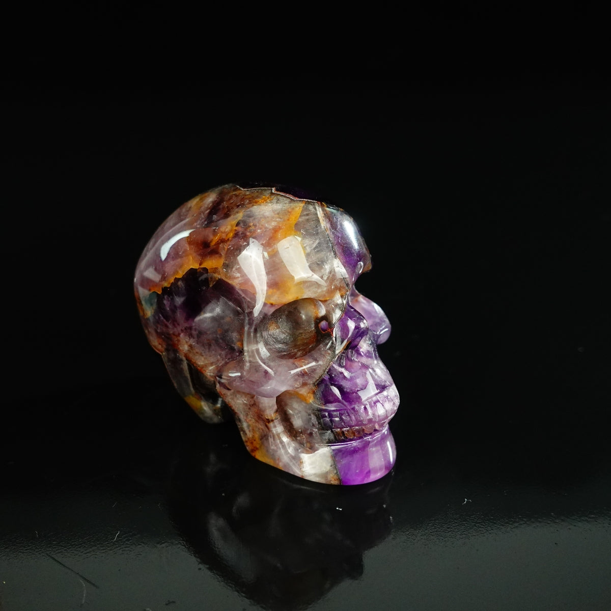 2.2" Amethyst Crystal Skull Carving - Unique Piece #AM01