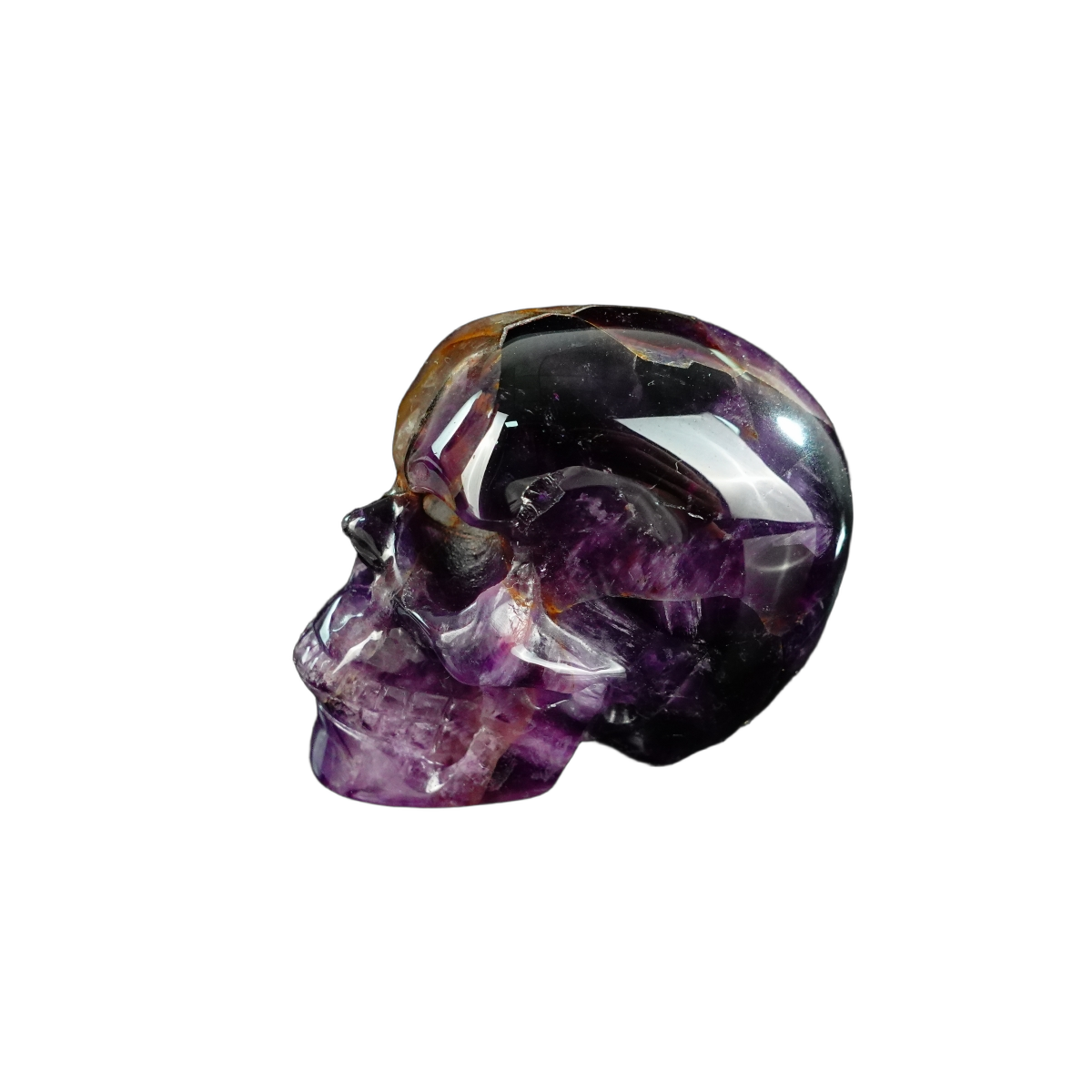 2.2" Amethyst Crystal Skull Carving - Unique Piece #AM01