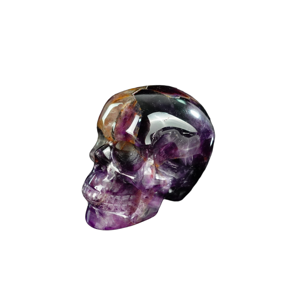 2.2" Amethyst Crystal Skull Carving - Unique Piece #AM01