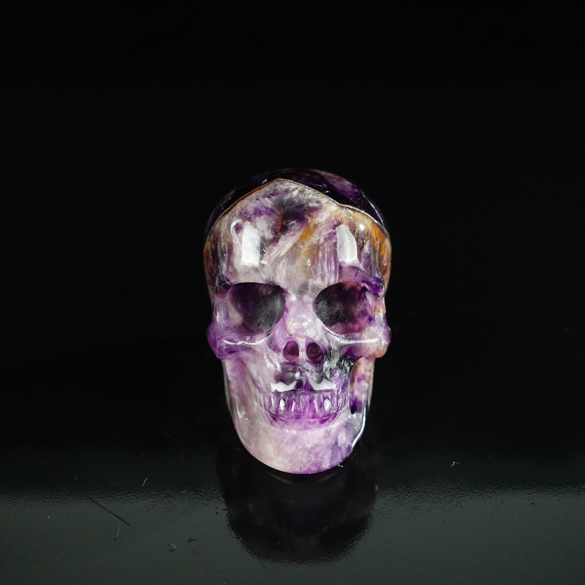 2.2" Amethyst Crystal Skull Carving - Unique Piece #AM02