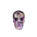 2.2" Amethyst Crystal Skull Carving - Hand Carved Decor