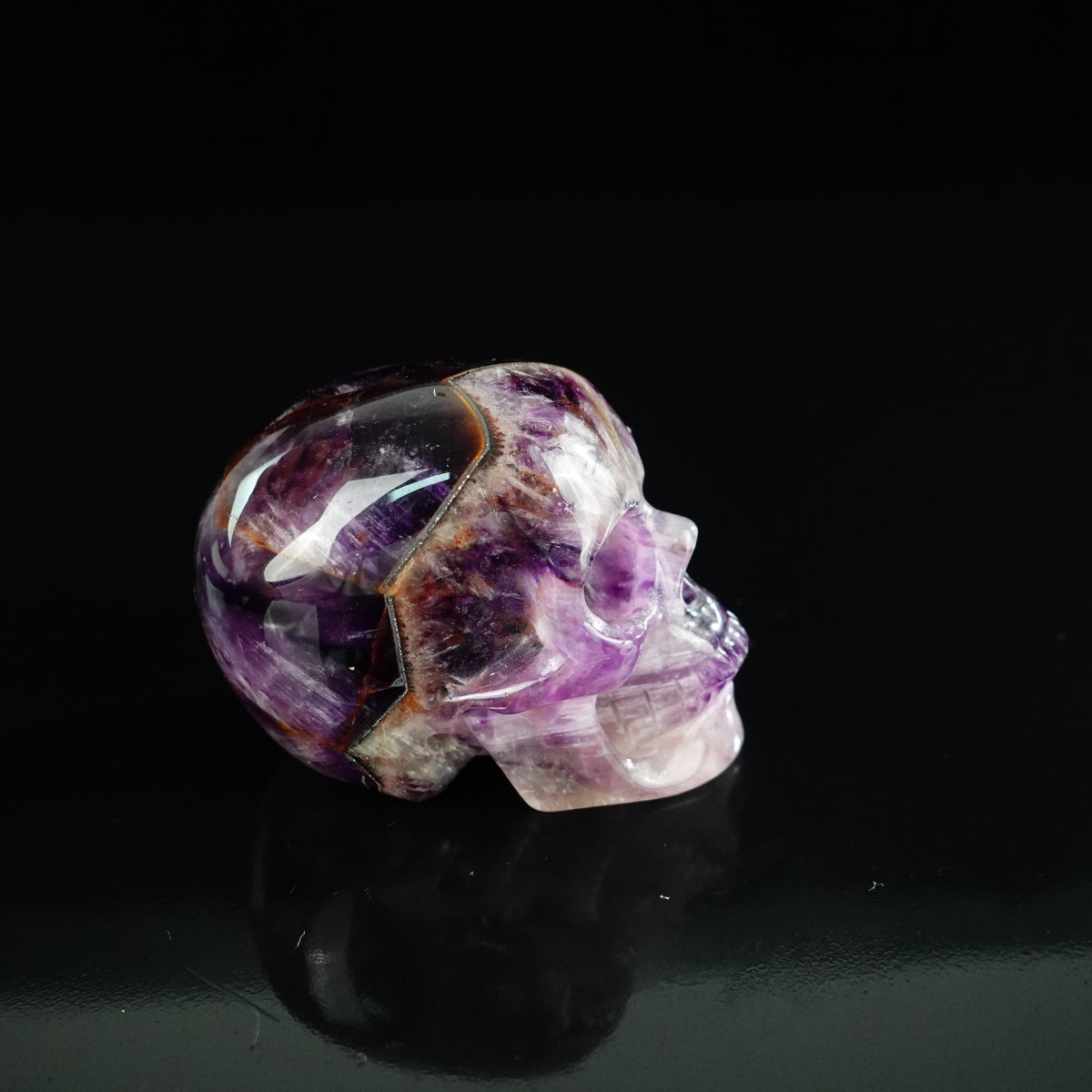 2.2" Amethyst Crystal Skull Carving - Unique Piece #AM02