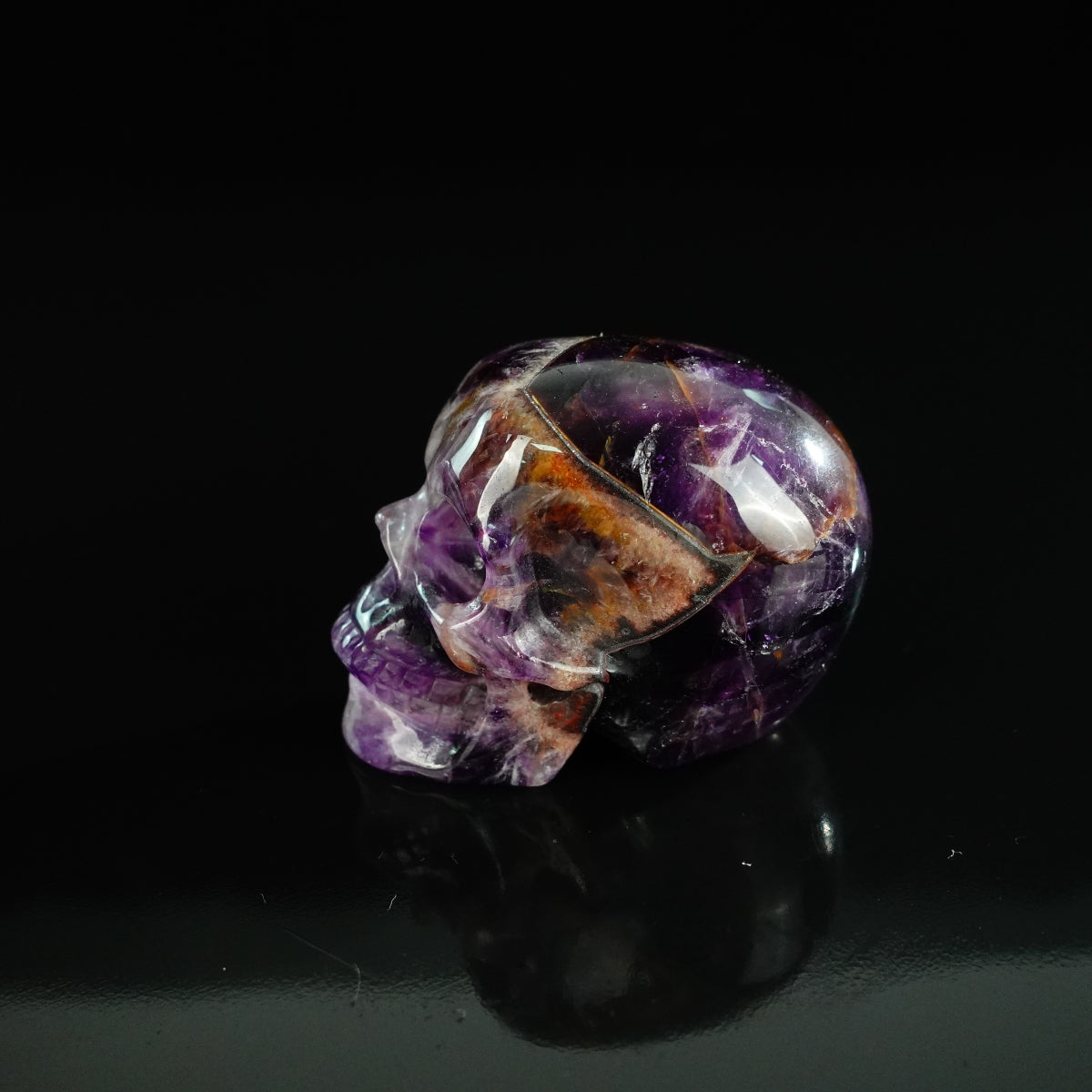 2.2" Amethyst Crystal Skull Carving - Unique Piece #AM02