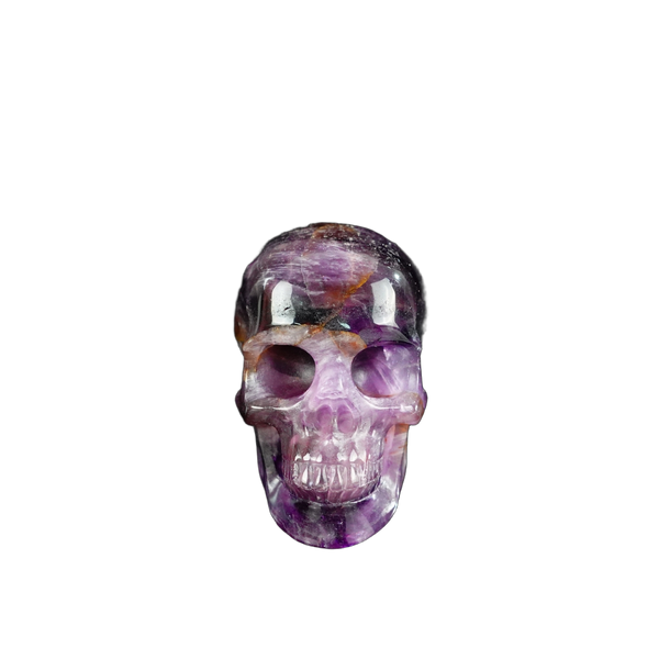 2.2" Amethyst Crystal Skull Carving - Unique Piece #AM03