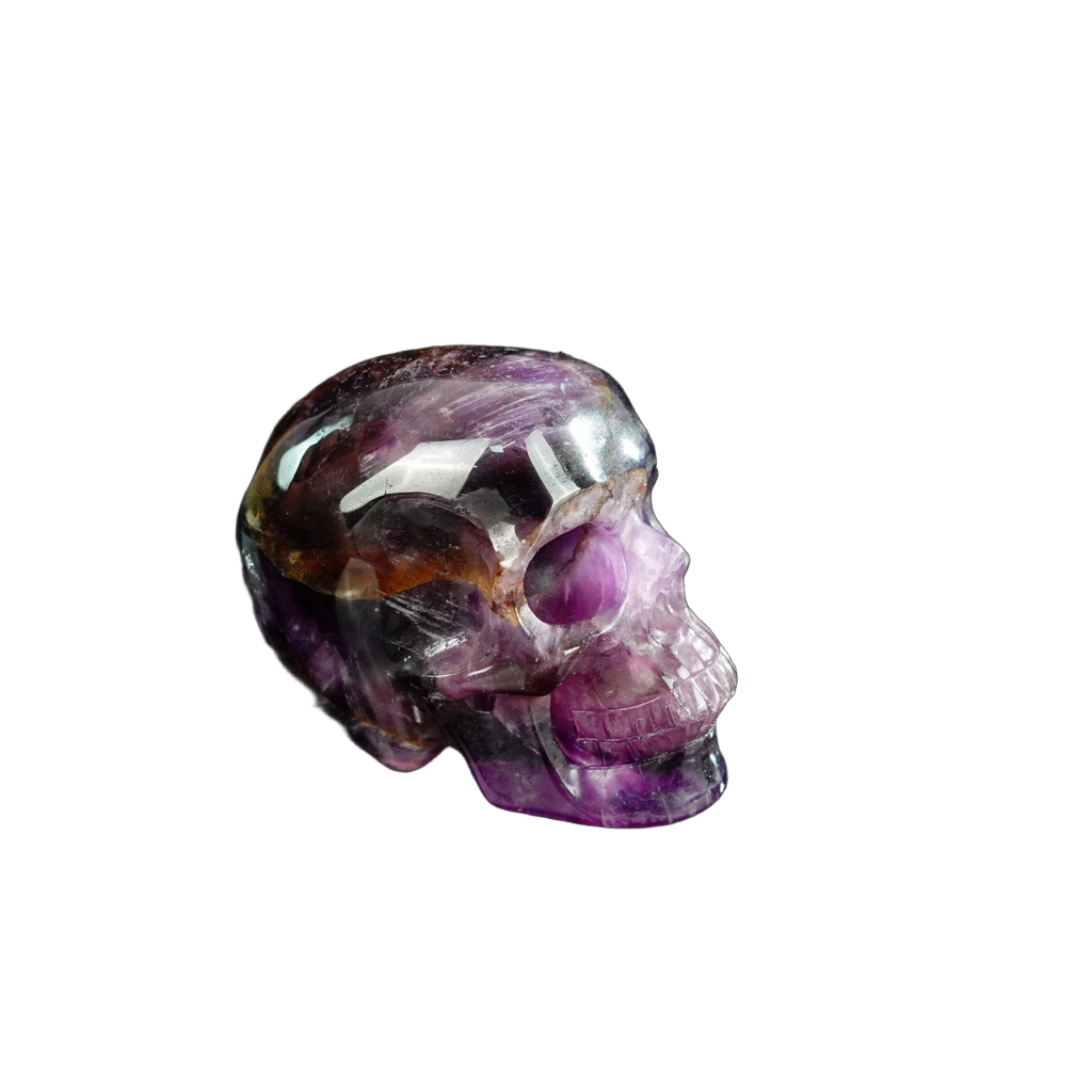 2.2" Amethyst Crystal Skull Carving - Unique Piece #AM03