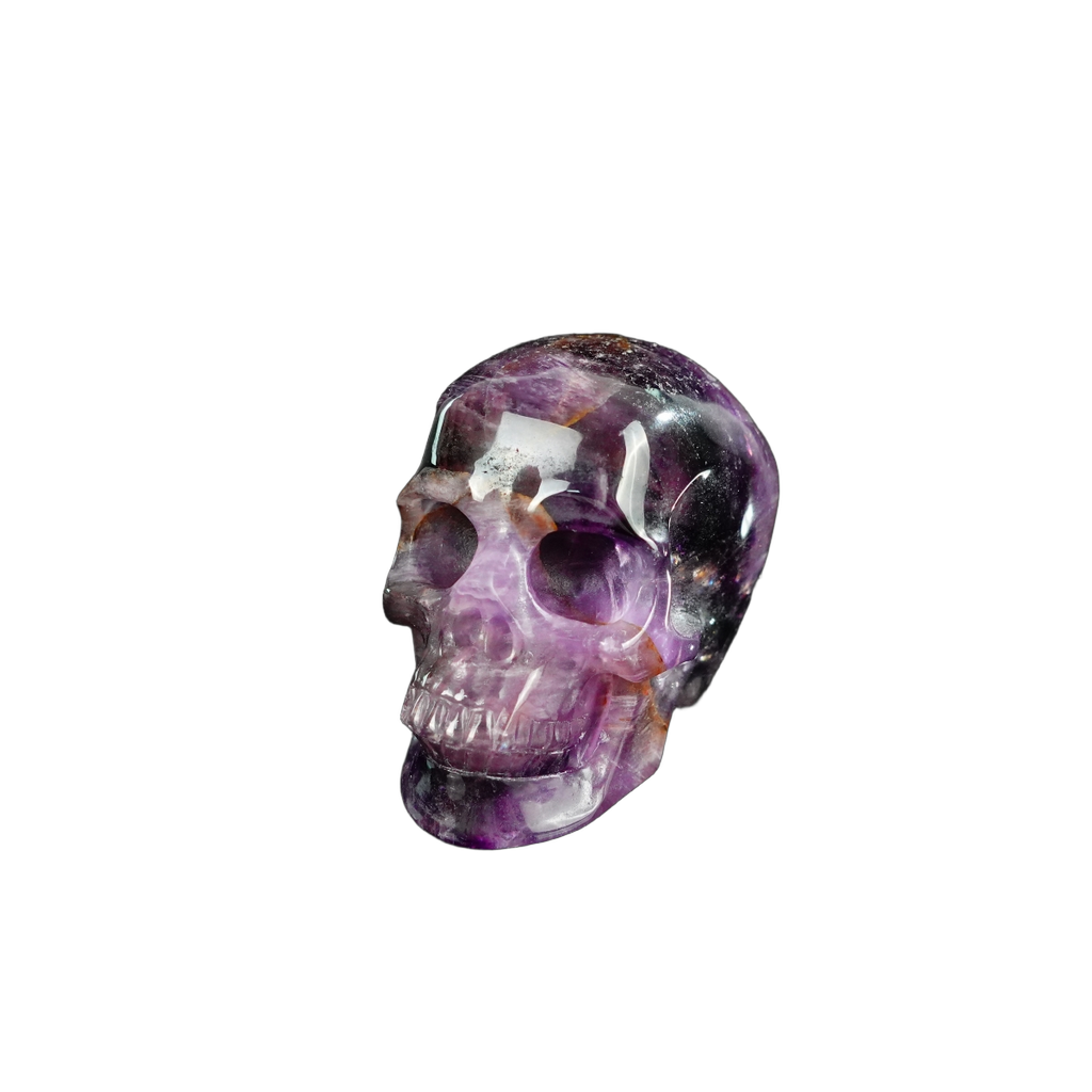 2.2" Amethyst Crystal Skull Carving - Unique Piece #AM03