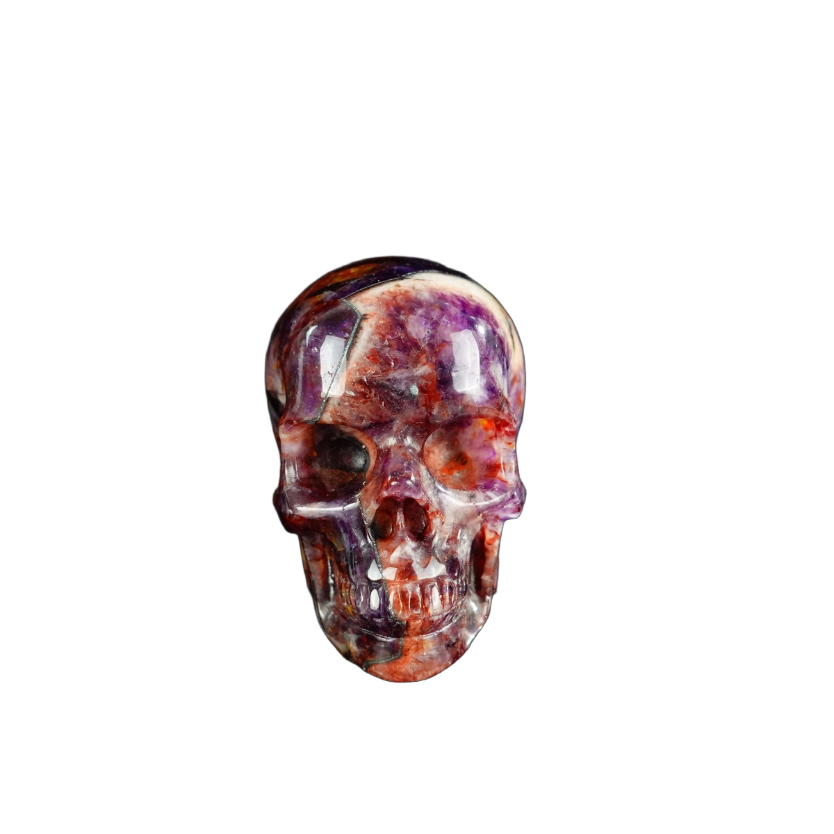 2.2" Amethyst Crystal Skull Carving - Unique Piece #AM04
