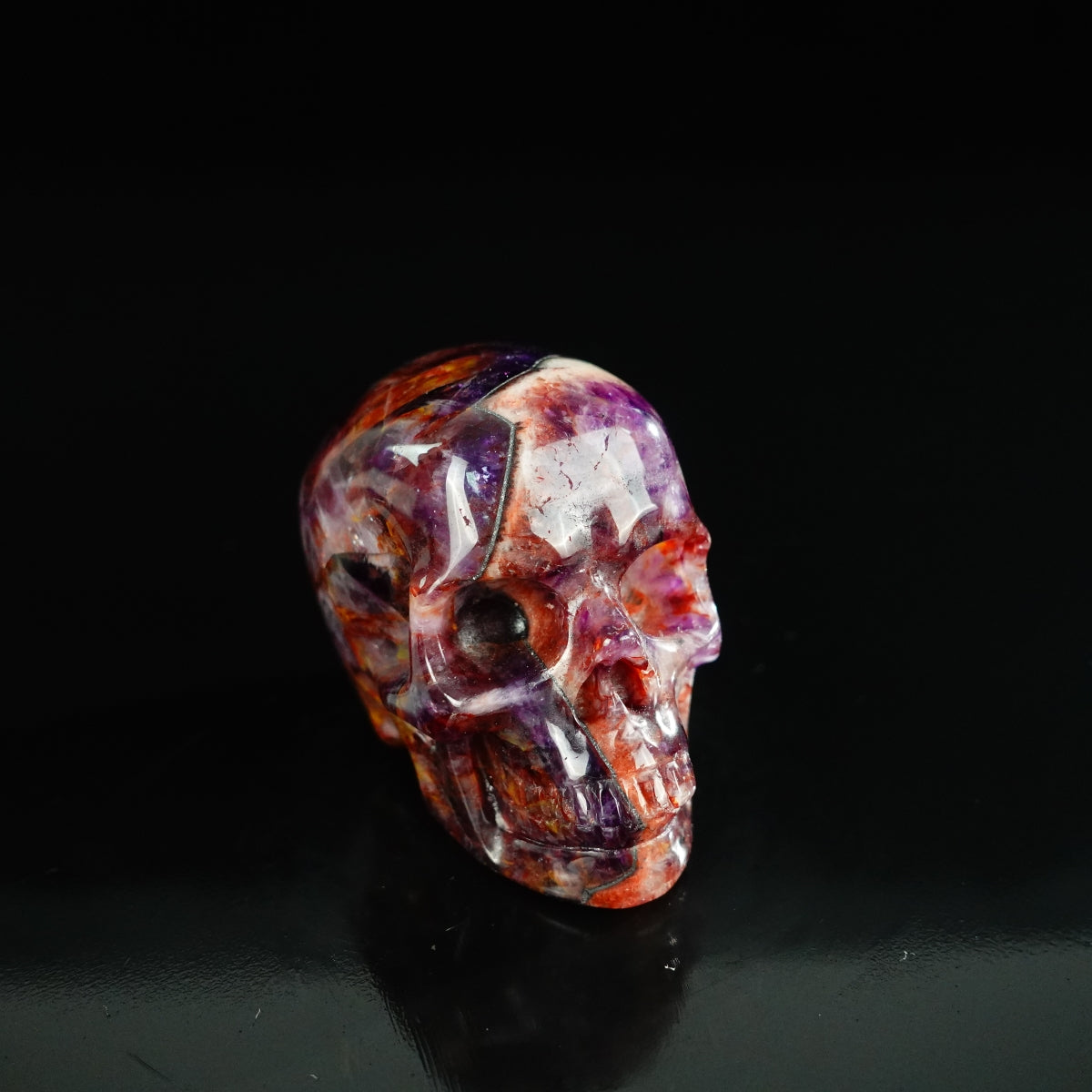 2.2" Amethyst Crystal Skull Carving - Unique Piece #AM04