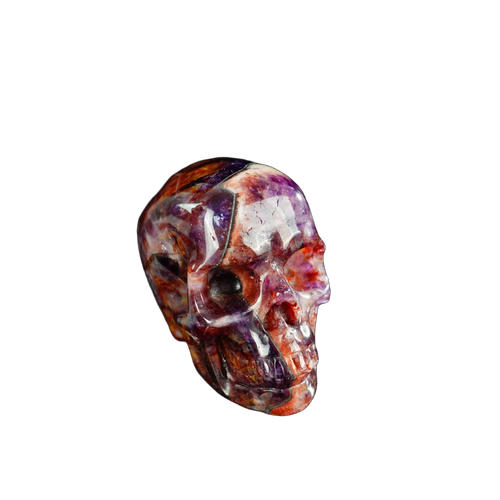 2.2" Amethyst Crystal Skull Carving - Unique Piece #AM04