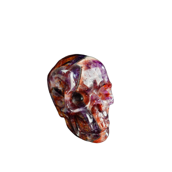 2.2" Amethyst Crystal Skull Carving - Unique Piece #AM04 - alternate view