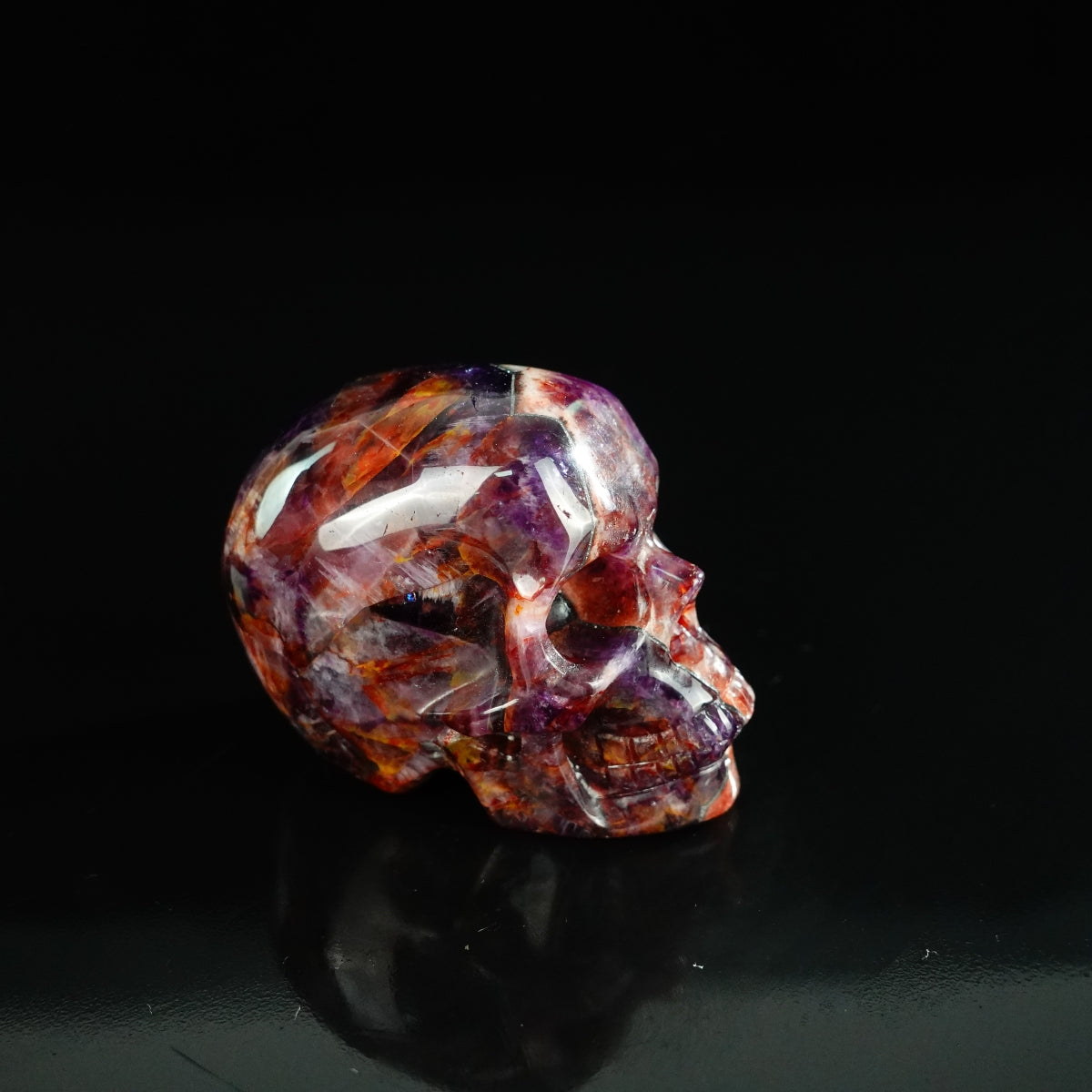 2.2" Amethyst Crystal Skull Carving - Unique Piece #AM04
