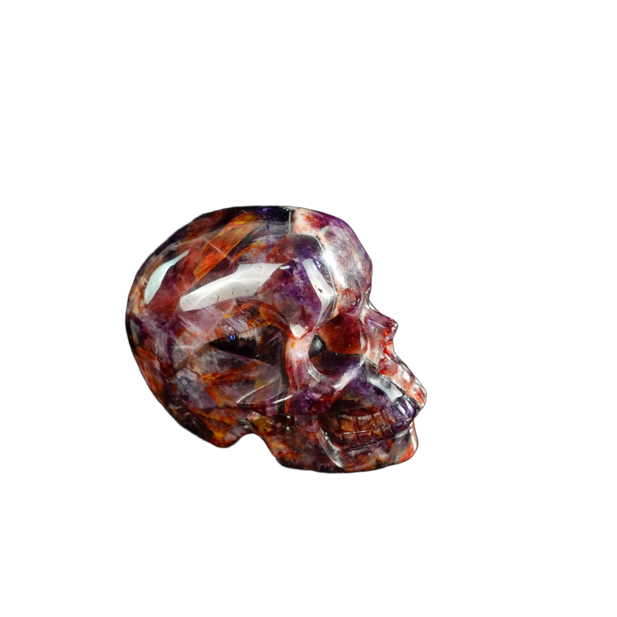 2.2" Amethyst Crystal Skull Carving - Unique Piece #AM04
