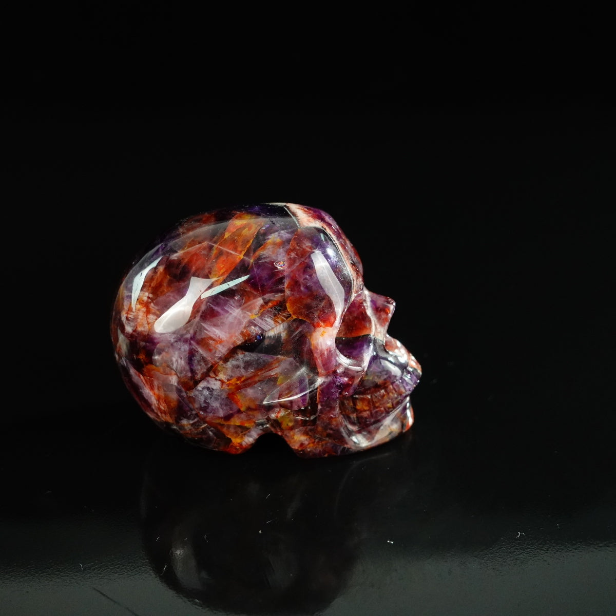 2.2" Amethyst Crystal Skull Carving - Unique Piece #AM04