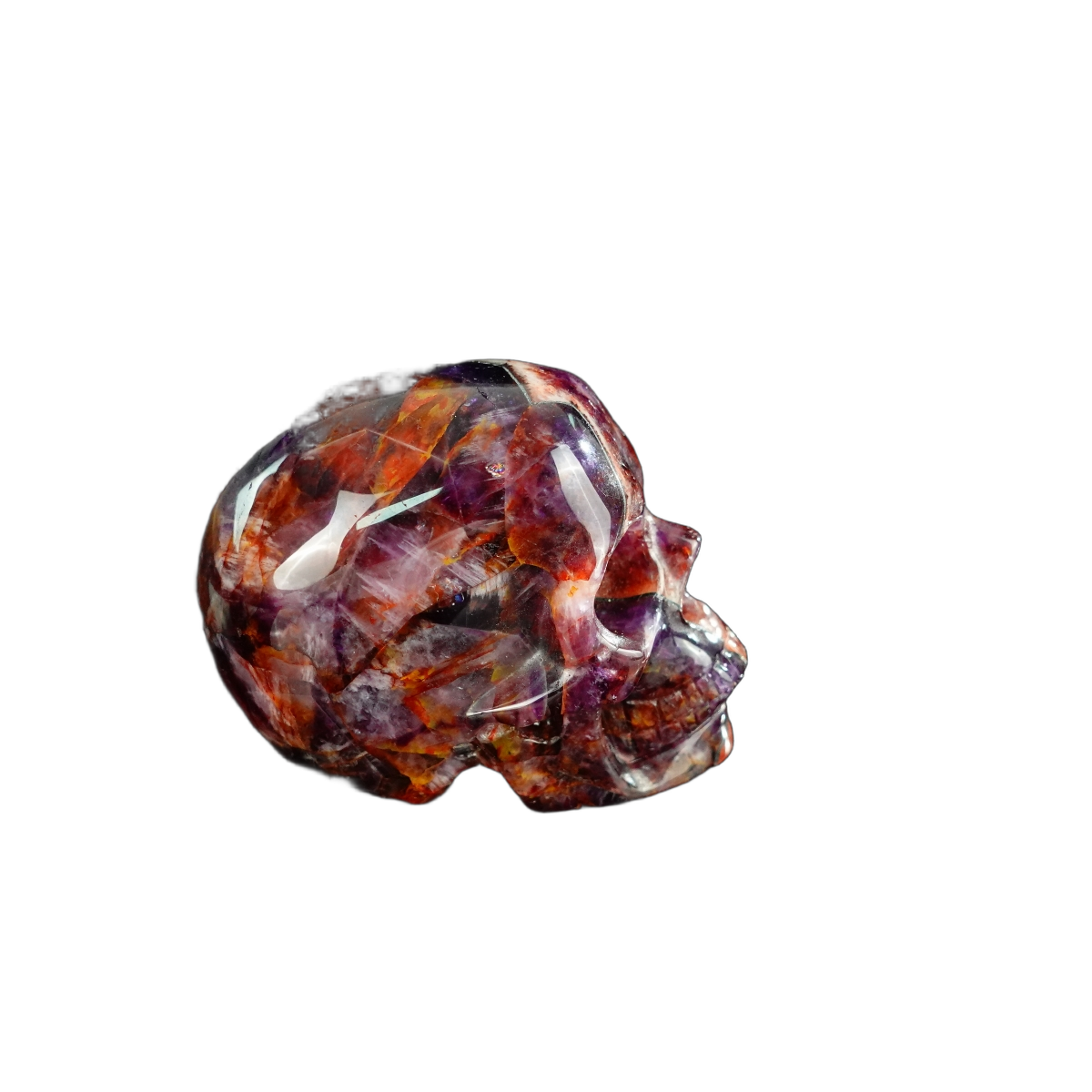 2.2" Amethyst Crystal Skull Carving - Unique Piece #AM04