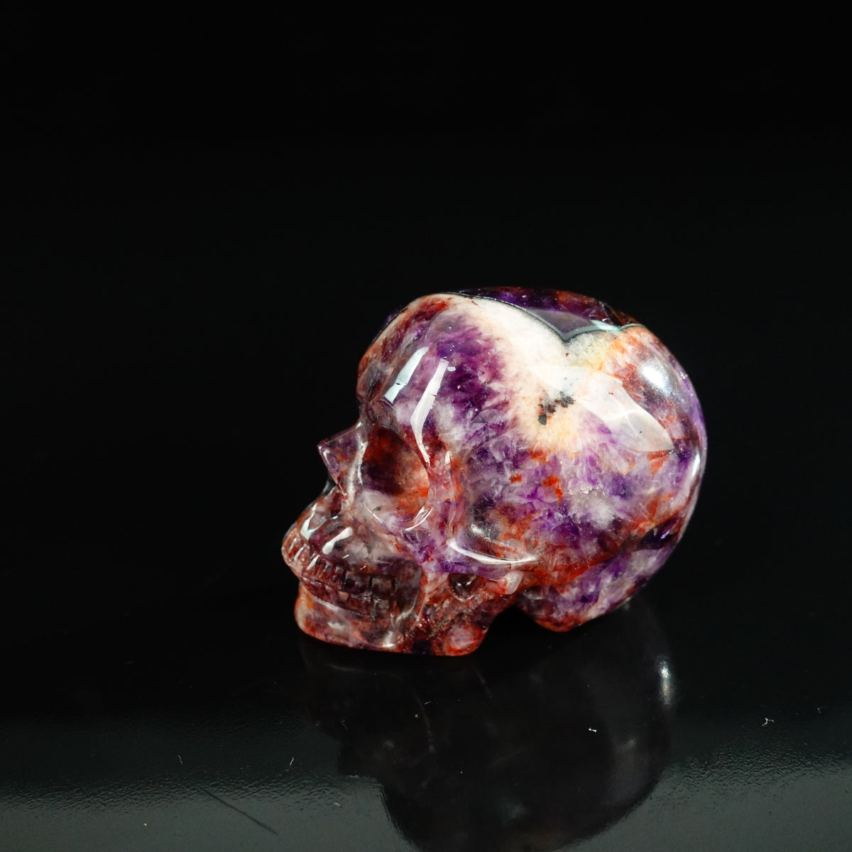 2.2" Amethyst Crystal Skull Carving - Unique Piece #AM04