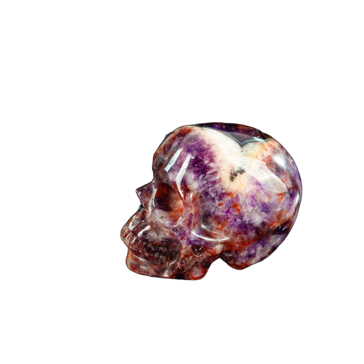 2.2" Amethyst Crystal Skull Carving - Unique Piece #AM04