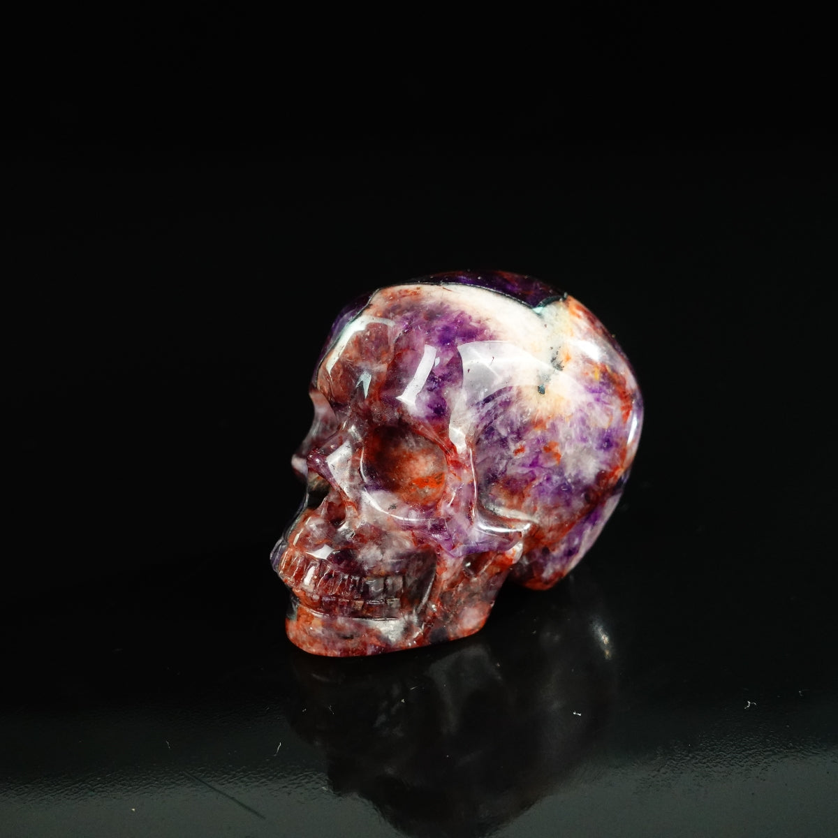 2.2" Amethyst Crystal Skull Carving - Unique Piece #AM04