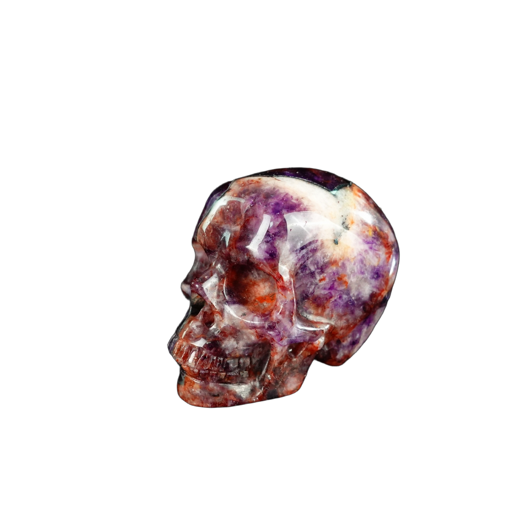 2.2" Amethyst Crystal Skull Carving - Unique Piece #AM04