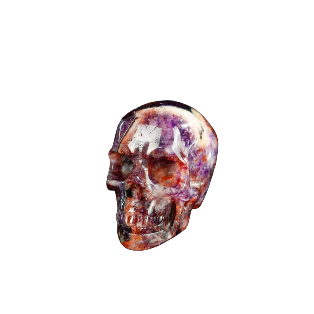 2.2" Amethyst Crystal Skull Carving - Unique Piece #AM04
