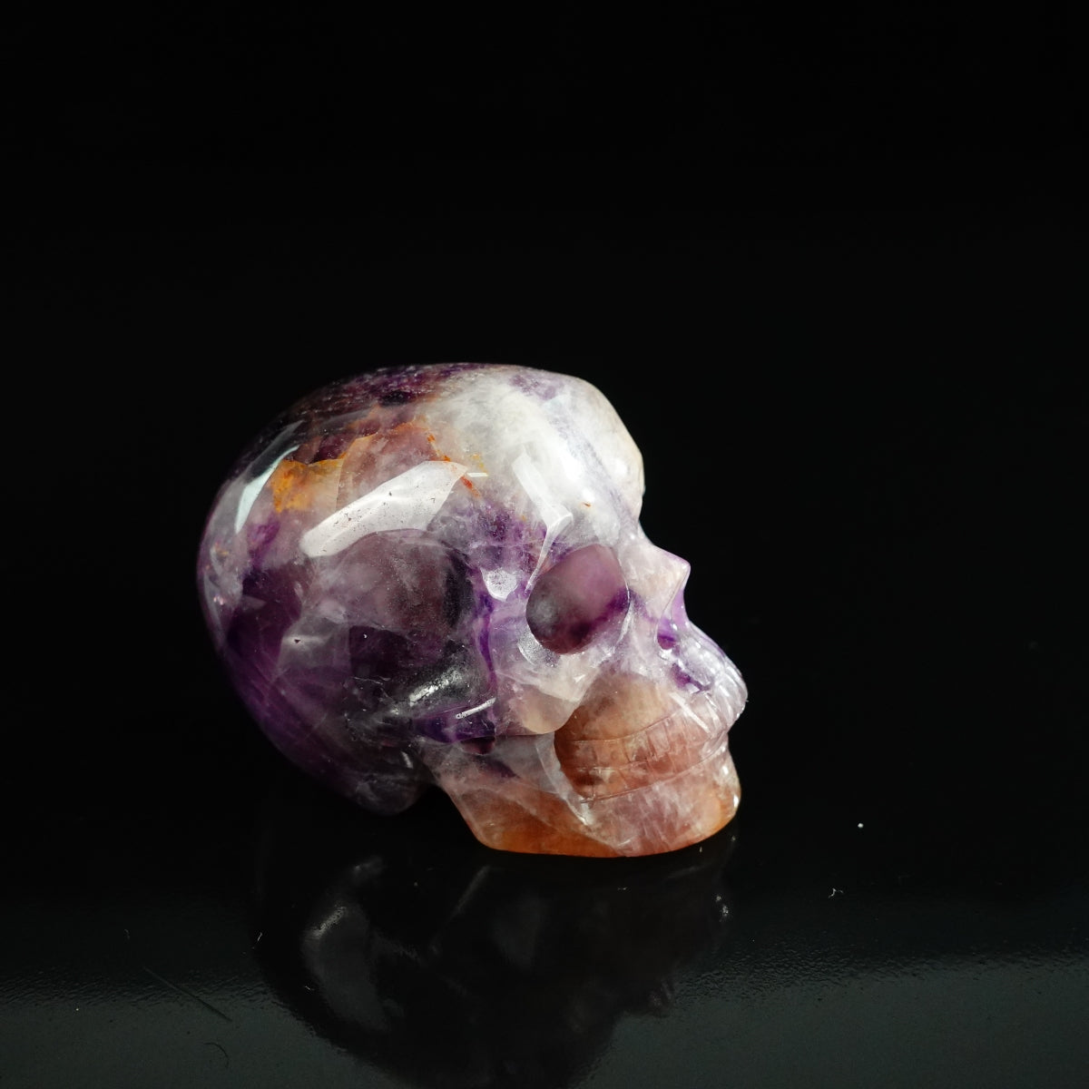 2.2" Amethyst Crystal Skull Carving - Unique Piece #AM05