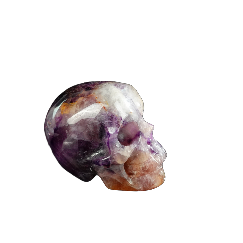 2.2" Amethyst Crystal Skull Carving - Unique Piece #AM05