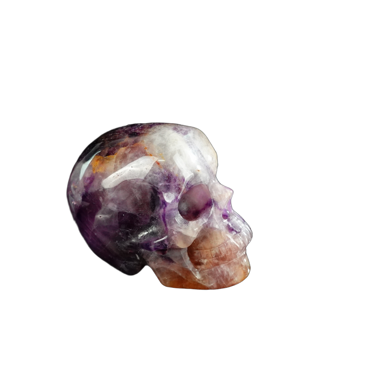 2.2" Amethyst Crystal Skull Carving - Unique Piece #AM05