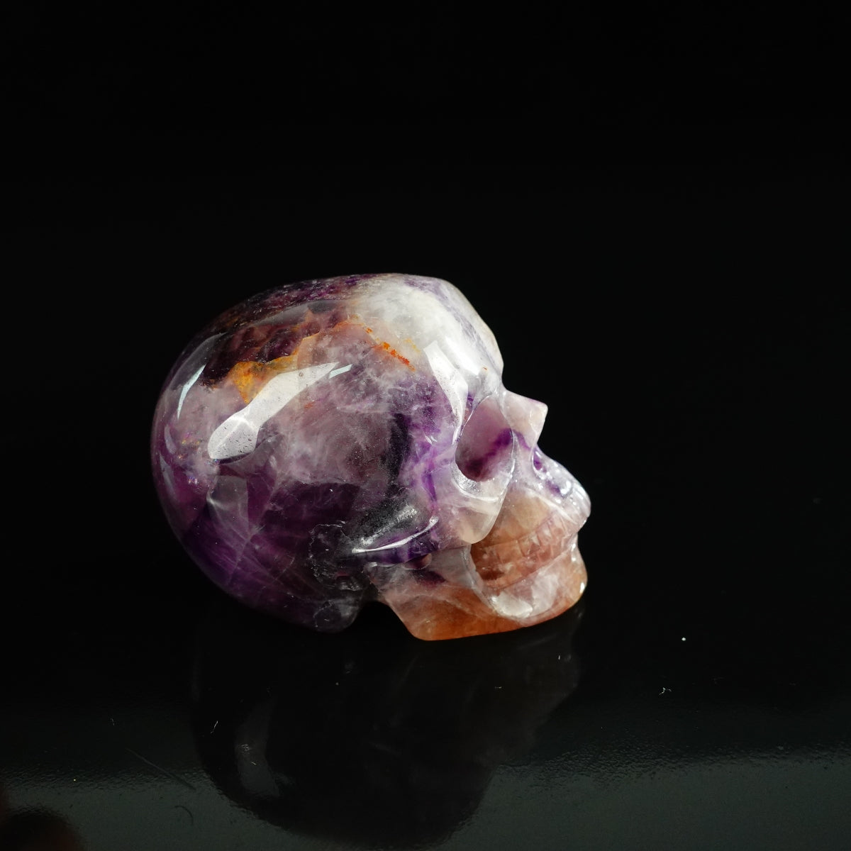 2.2" Amethyst Crystal Skull Carving - Unique Piece #AM05