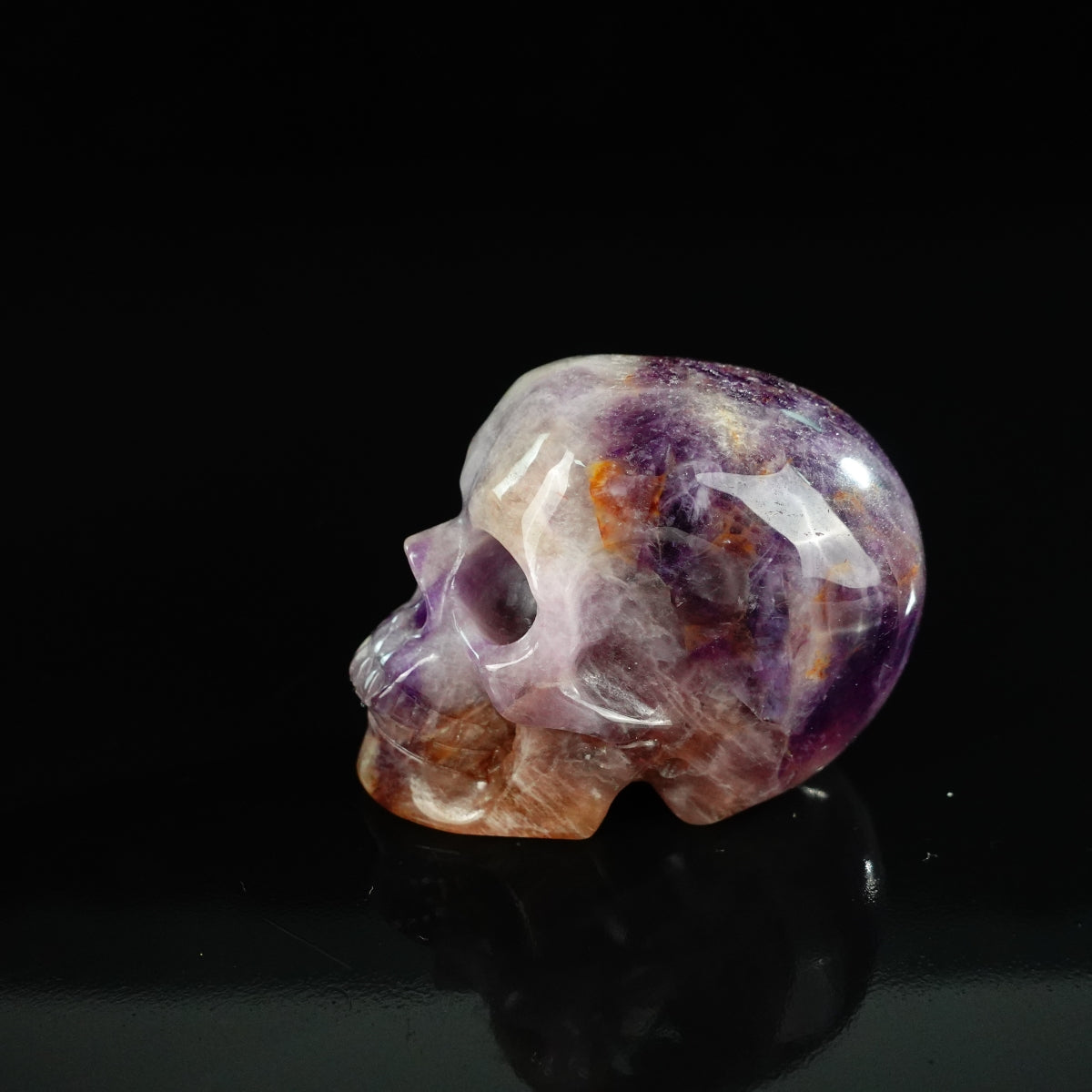2.2" Amethyst Crystal Skull Carving - Unique Piece #AM05