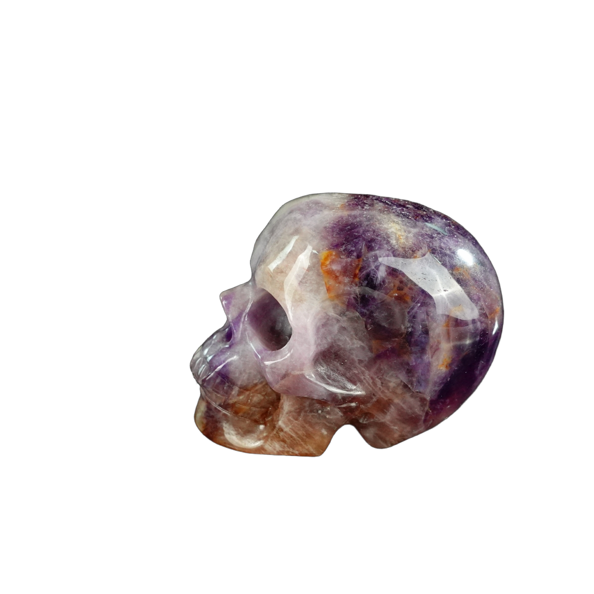 2.2" Amethyst Crystal Skull Carving - Unique Piece #AM05