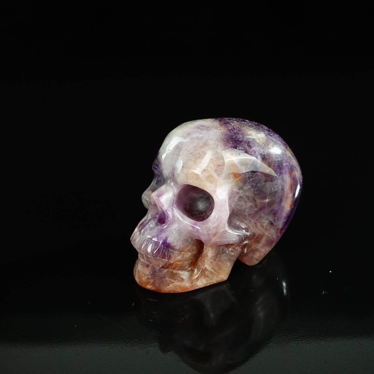 2.2" Amethyst Crystal Skull Carving - Unique Piece #AM05