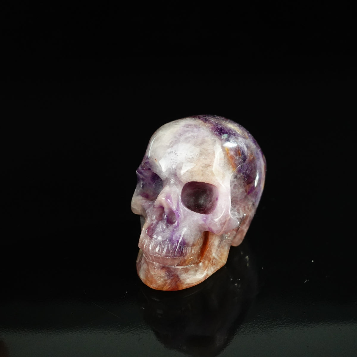 2.2" Amethyst Crystal Skull Carving - Unique Piece #AM05