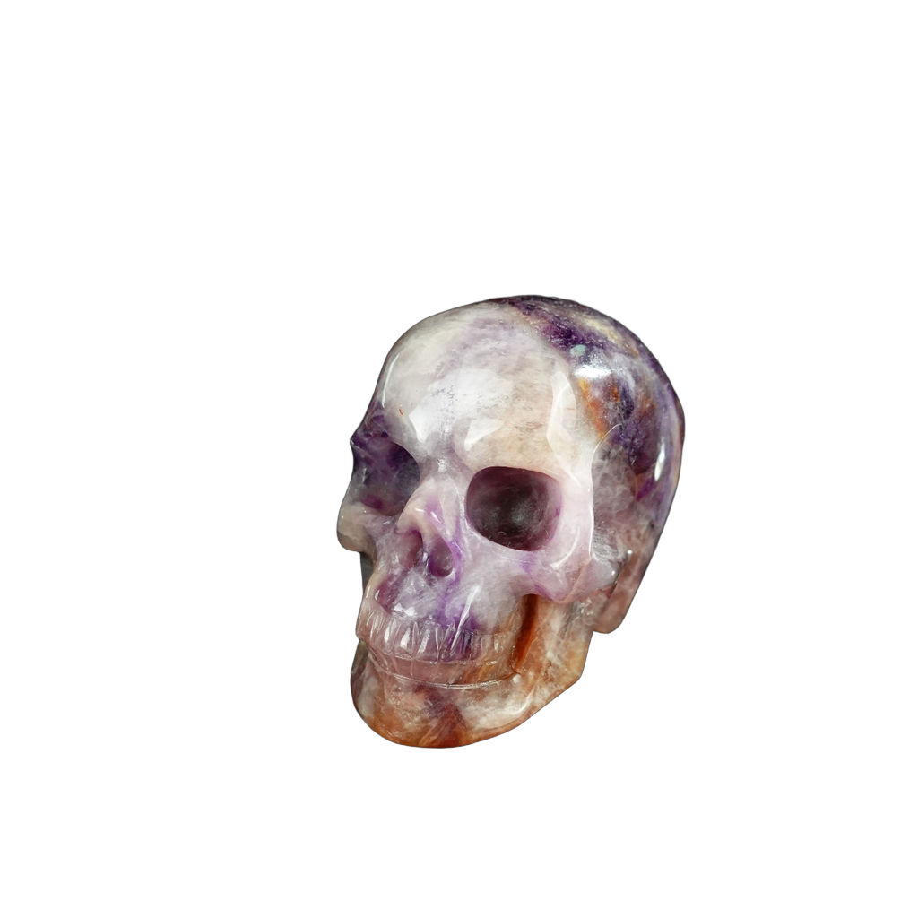 2.2" Amethyst Crystal Skull Carving - Unique Piece #AM05