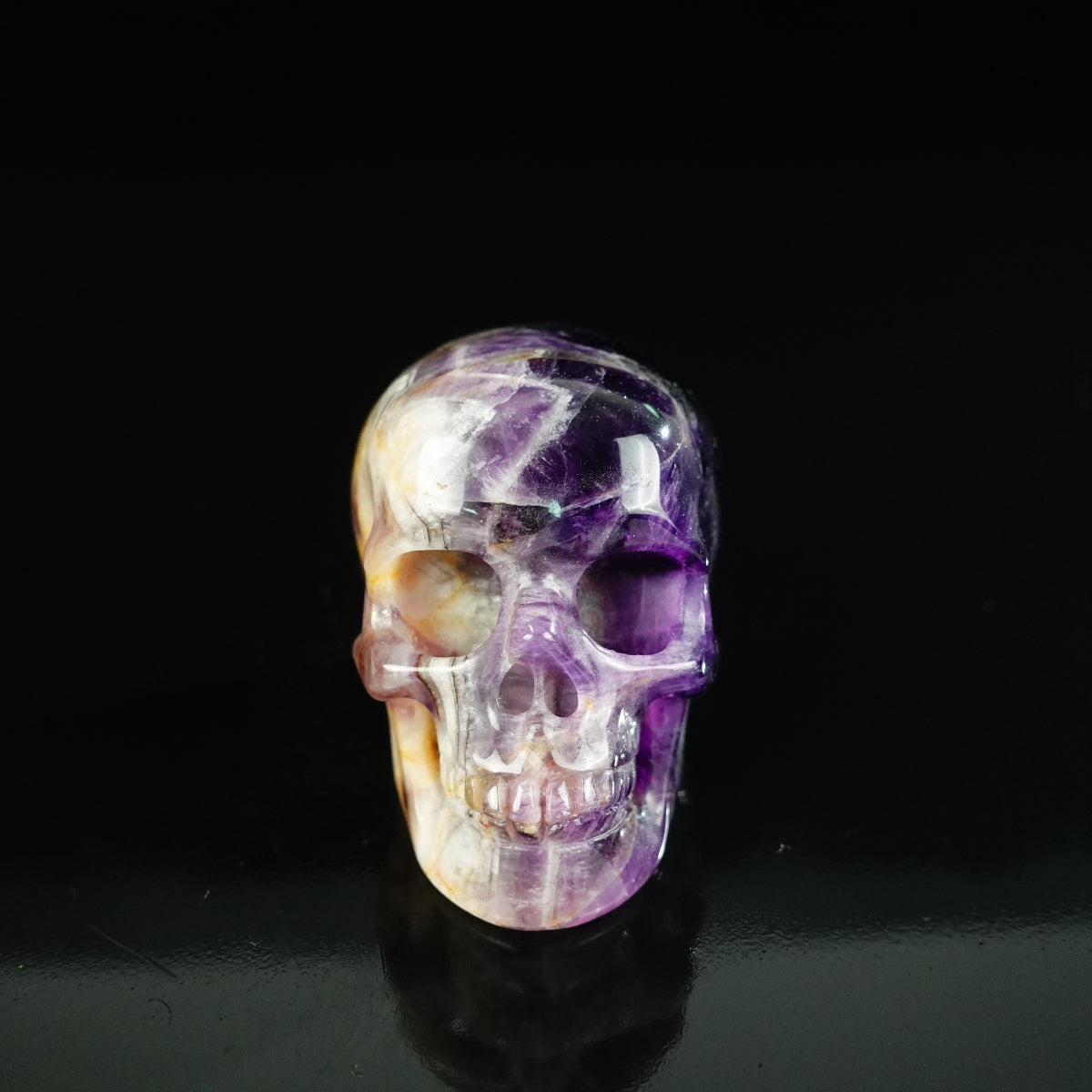 2.2" Amethyst Crystal Skull Carving - Unique Piece #AM06